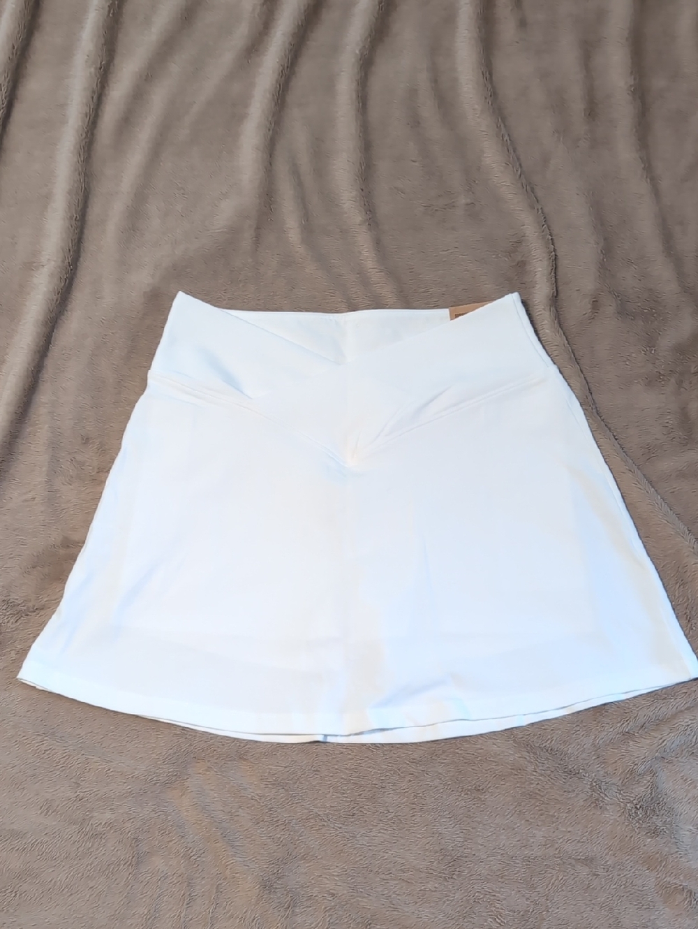 PINK Victoria's Secret White High Waist V Skort